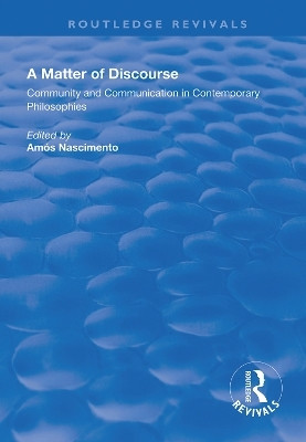 A Matter of Discourse(English, Hardcover, unknown)