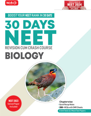 MTG 30 Days Crash Course for NEET Biology - NEET Revision Cum-Crash Course As Per NCERT Rationalised Syllabus for NEET 2024 Exam Preparation(Paperback, Mtg Editorial Board)