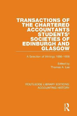 Transactions of the Chartered Accountants Students' Societies of Edinburgh and Glasgow(English, Paperback, unknown)