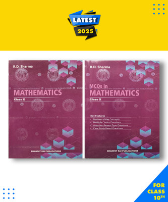 Mathematics Class 10th with MCQS -by R.D. Sharma with 2 Disc with 2 Disc Paperback, RD Sharma|New Latest Edition For 2025-2026 with 2 Disc(Paperback, RD Sharma)