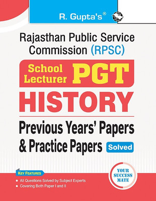 RPSC : School Lecturer (PGT) HISTORY – Previous Years' Papers & Practice Papers (Solved)(Paperback, RPH Editorial Board)