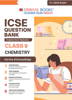 Icse Question Bank Solved Papers_class 9_chemistry_for Exam 2024-25(English, Paperback, unknown)