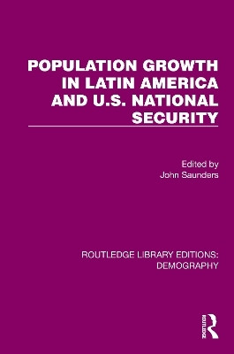 Population Growth In Latin America And U.S. National Security(English, Paperback, unknown)