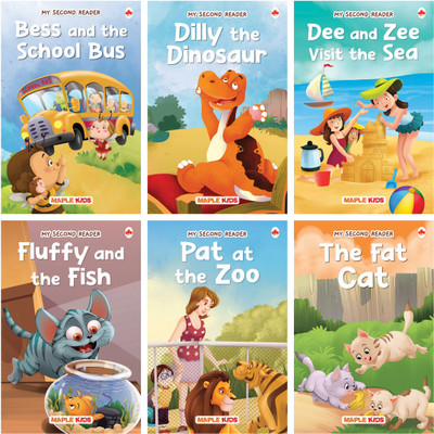 Story Books for Kids - Second Reader (Illustrated) (Set of 6 Books) - Phonic stories - Bedtime Stories - 3 Years to 6 Years Old - Read Aloud to Infants, Toddlers(English, Paperback, Maple Press)