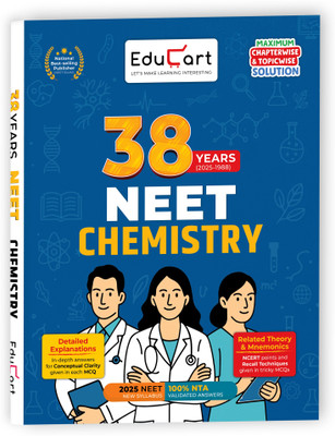 Educart NEET 38 Years Chemistry Solved Papers (PYQs) Chapterwise and Topicwise for NEET 2026 Exam(Paperback, Educart)