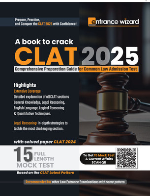 CLAT 2025 Book by Entrance Wizard(Paperback, Entrance Wizard, Team)