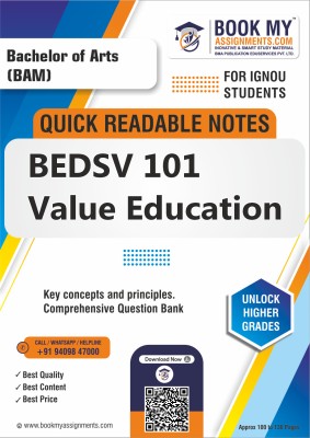 IGNOU BEDSV 101 Value Education Quick Readable Notes for Ultimate Study Success - High-Quality 80 GSM A4 Paper Ensures Clear Prints for Enhanced Learning - Urdu Edition(Paperback, BMA Publication)