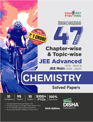 Errorless 47 Years Chapter-Wise & Topic-Wise Jee Advanced (1978 - 2024) & Jee Main (2013 - 2024) Chemistry Solved Papers - Pyq Question Bank in Ncert Flow for Jee 2025(English, Paperback, unknown)
