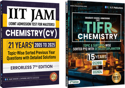 TIFR Chemistry and IIT JAM Chemistry Books  - 2026 [Set of 2 Books] | Topicwise Solved Papers (2005–2025) | Best Book Combo for IIT JAM Chemistry 2026 & TIFR Chemistry | Topicwise PYQs with Explanations | Sorted as per Latest Syllabus | Two Brothers Publications(Paperback, IFAS Publication)