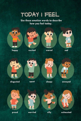 Today I Feel  - Emotions Worksheet for Girls, Pages 50, Jumbo Size(English, Paperback, Three Trees)