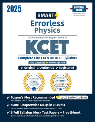 Smart Errorless Physics Kcet(English, Paperback, unknown)