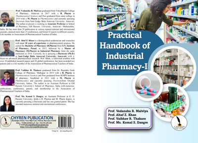 Practical Handbook of Industrial Pharmacy-I  - B5 Size(Paperback, Vedanshu Malviya, Altaf Khan, Vaibhav Thakare, Komal Dangre)