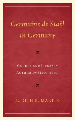 Germaine de Stael in Germany(English, Hardcover, Martin Judith E.)