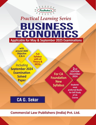 Business Economics for Ca Foundation (Edition2nd Edition, Dec. 2024)(English, Paperback, unknown)