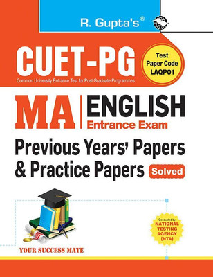CUET-PG: MA English � Previous Years� Papers & Practice Papers (Solved)(English, Paperback, RPH Editorial Board)