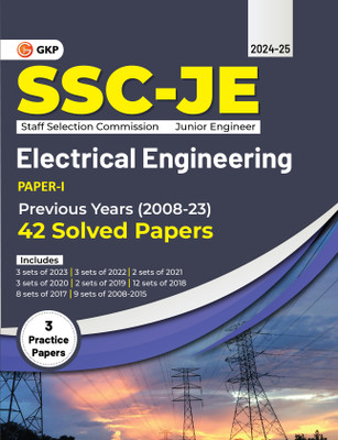 GKP SSC 2024 : Junior Engineer - Paper I - Electrical Engineering - 42 Previous Years Solved Papers (2008-23)(Paperback, G.K. Publications (P) Ltd.)