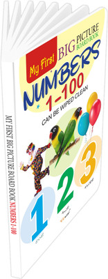 My First Big Picture Board Book Numbers 1-100: Baby’s first learning picture book, Toddler’s educational fun, Preschool interactive math guide, Kids activity board book.(Paperback, GOWOO)