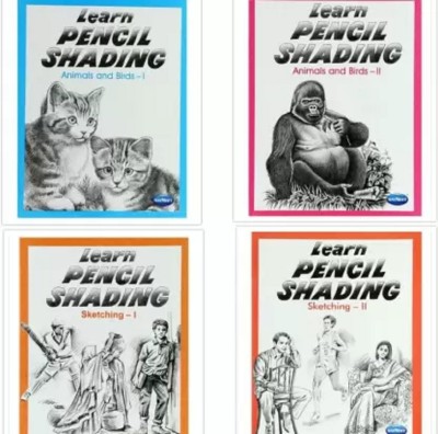 Pencil Shading Set Of 4 Books (Paperback, Navneet)  - Pencil Shading Set Of 4 Books (Paperback, Navneet)(Hardcover, Navneet)