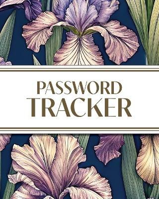 XL Large Print Password Tracker (Purple Irises on Navy)(English, Paperback, Revive Stationery)