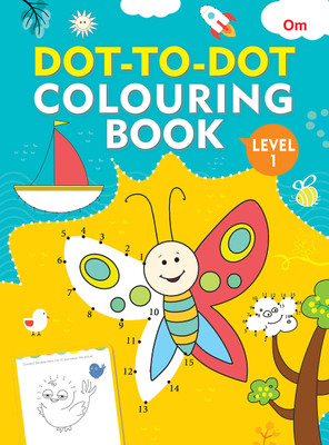 Dot-to-Dot Colouring Book Level 1(English, Paperback, Om Books Editorial Team)
