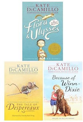 Kate Dicamillo The Tale of Despereaux, Flora and Ulysses and Because of Winn-Dixie 3 Books Colletcion Paperback(Paperback, Kate Dicamillo)