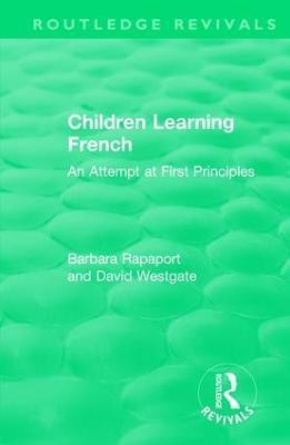 Children Learning French(English, Hardcover, Rapaport Barbara)