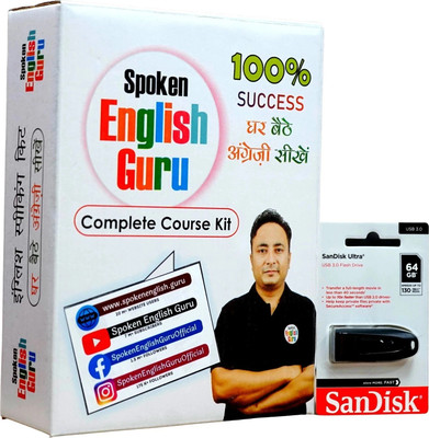 90 Days English Speaking Course  - A Complete English Speaking Course Kit by Spoken English Guru - Latest Edition 2025 - All 10 Books & 400+ Lesson-wise Video Lectures Pendrive with Notes, Practice Exercises & Quizzes(English, Hindi, Paperback, Aditya Rana)