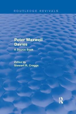 Peter Maxwell Davies(English, Paperback, Craggs Stewart R.)