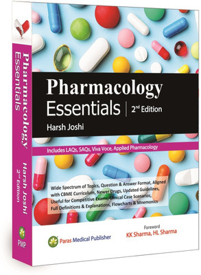Pharmacology Essentials, 2nd Edition
Includes LAQs, SAQs, Viva Voce, Applied Pharmacology(Paperback, Harsh Joshi)