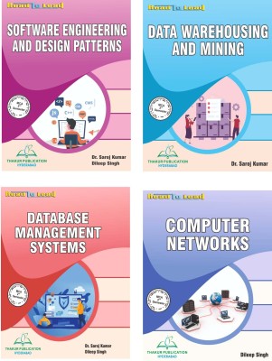 JNTU-K MCA SECOND SEMESTER (4 IN 1) COMBO PACK BY THAKUR PUBLICATION ,COMPUTER NETWORKS ,Data Warehousing and Mining,	DATABASED MANAGEMENT SYSTEMS,Software Engineering and Design Patterns(Paperback, Experienced Faculty)