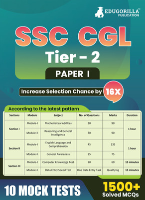 SSC CGL Tier 2 (Paper-1) Exam Book  - 2024 (English Edition) | 10 Full Length Mock Tests (1500 Solved MCQs) with Free Access to Online Tests(English, Paperback, EduGorilla Prep Experts)