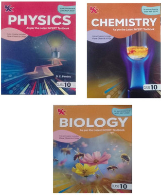 VK PHYSICS , CHEMISTRY + BIOLOGY AS per the Latest NCERT Textbook CLASS - 10 ( COMBO SET OF 3 BOOKS ) VK GLOBAL PUBLICATIONS(Paperback, VK PUBLICATION)