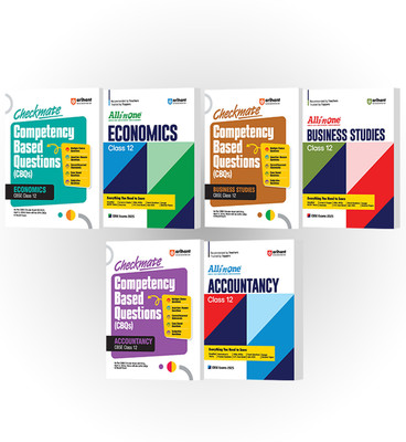 All in one and Checkmate Economics, Business Studies, Accountancy Class 12th I Compete Study, Practice, Assessment I Competency Based Questions (CBQs)book(Paperback, Indu Gupta, Avantika Trivedi, Reetika) All in one and Checkmate Economics, Business Studies, Accountancy Class 12th I Compete Study, Practice, Assessment I Competency Based Questions (CBQs)book(Paperback, Indu Gupta, Avantika Trivedi, Reetika)