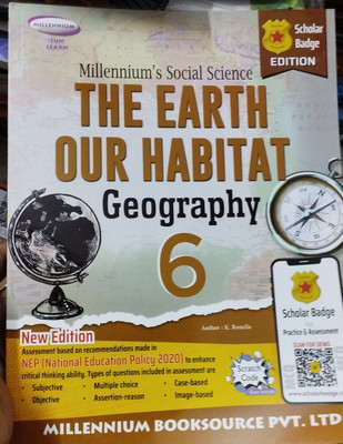 Millennium's social science the earth our habitat geography class 6(Paperback, K romila)