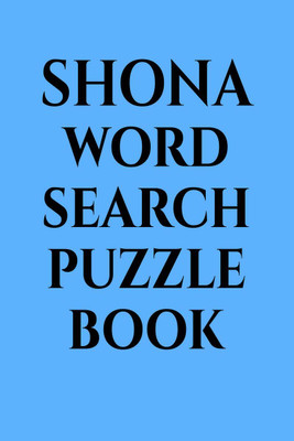 SHONA word search puzzle book(English, Paperback, Gss)