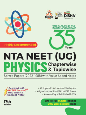 35 Years NTA NEET (UG) PHYSICS Chapterwise & Topicwise Solved Papers (2022 - 1988) with Value Added Notes 17th Edition(English, Paperback, Disha Experts)