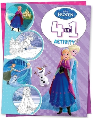 Disney Frozen: 4-in-1 Activity Book Puzzles, Colouring, Games, and More for Kids Ages 4 to 6(Paperback, Parragon)