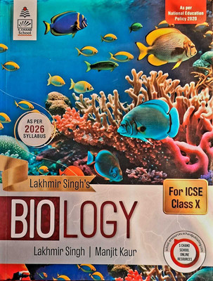 Lakhmir Singh's Biology for Icse for Class 10 2026 Revised(English, Hardcover, unknown)