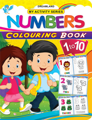 My Activity- Numbers Colouring Book  - Perfect activity book for kids ages 2-5 | numbers 1-10 colouring pages -32 |(English, Paperback, unknown)