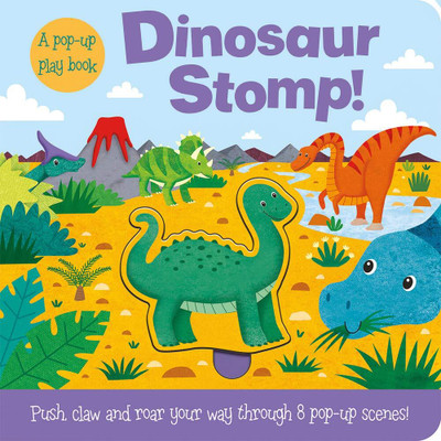 Push and Play- Dinosaur Stomp!(English, Hardcover, Copper Jenny)