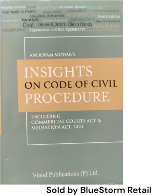 Insights on Code of Civil Procedure | Including Commercial Courts Act & Mediation Act, 2023 | Edition 2025 | Vinod Publications (P) Ltd.(Hardcover, Anoopam Modak)