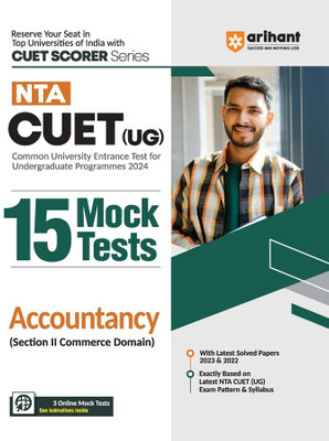 (OLD EDITION) Arihant NTA CUET UG 15 Mocks Test For Section 2 Commerce Domain Accountacy CUET 2024 Exams(Paperback, Apeksha Agiwal)