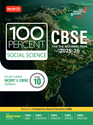 MTG CBSE Class-10 100 Percent Social-Science For 2025-26 Exam | As Per Latest NCERT & CBSE Syllabus | Chapter-Wise Question Bank, Theory, Diagrams Available All in One Book(Paperback, MTG Editorial Board)