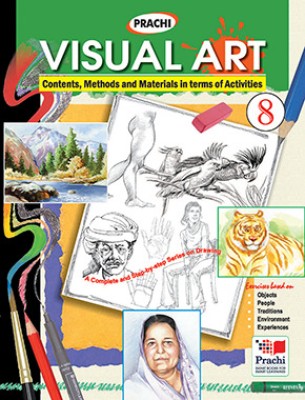 Visual Arts-8 (With Material)  - A Complete and Step-by-step Series on Drawing(English, Paperback, Ramesh 'Manu')