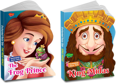 Die Cut Enchanted Fairy Tale The Frog Prince and King Midas books for kids : Learning books for kids, Storybooks for kids, Board books for kids | set of 2 Die Cut Enchanted Fairy Tale books for kids (Hardcover).(Paperback, Sawan)