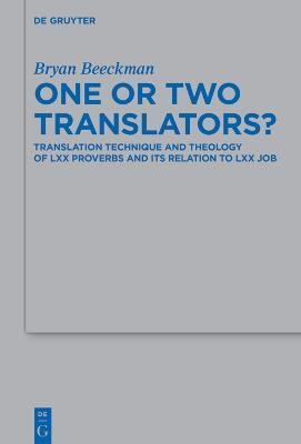 One or Two Translators?(English, Electronic book text, Beeckman Bryan)