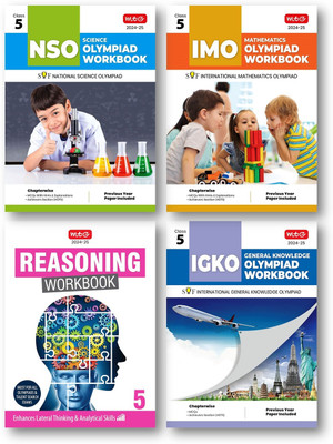 Mtg National Science Olympiad (NSO). , International Mathematics Olympiad (IMO) , Inter. G.K. Olympiad (IGKO) & Reasoning Work Book -Class 5TH ( Combo Pack-Set Of 4 Books)-Edition-2024-25(Paperback, MTG EXPEART TEAM) Mtg National Science Olympiad (NSO). , International Mathematics Olympiad (IMO) , Inter. G.K. Olympiad (IGKO) & Reasoning Work Book -Class 5TH ( Combo Pack-Set Of 4 Books)-Edition-2024-25(Paperback, MTG EXPEART TEAM)