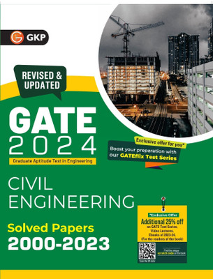 GATE 2024 : Civil Engineering - Solved Papers (2000-2023) by GKP(Paperback, GKP)