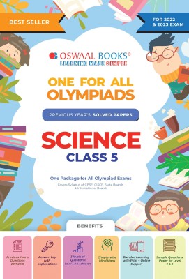 One For All Olympiad Previous Years' Solved Papers, Class-5 Science 2023(English, Paperback, Oswaal Editorial Board)