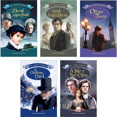 Best of Charles Dickens | David Copperfield, Great Expectations, Oliver Twist, A Christmas Carol, A Tale of Two Cities | Set of 5 Books(Paperback, Pinwheel Books)